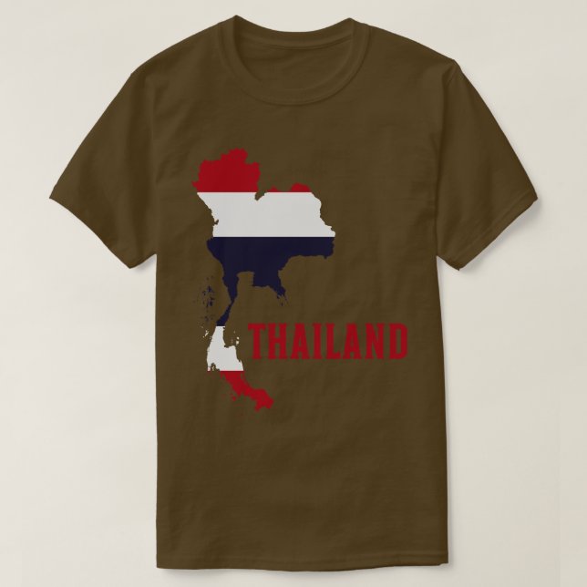 Thailand map flag T-Shirt (Design Front)