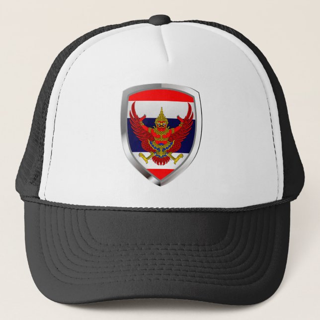 Thailand Metallic Emblem Trucker Hat (Front)
