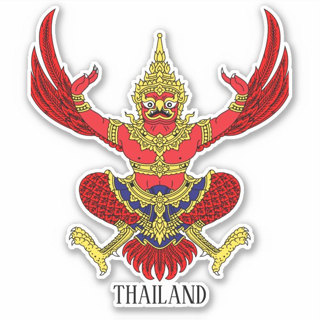 Thailand National Emblem Patriotic Sticker (Front)