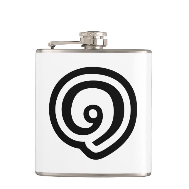 Thailand Number 1 / One / ๑ (Nueng) Thai Language Flask (Front)