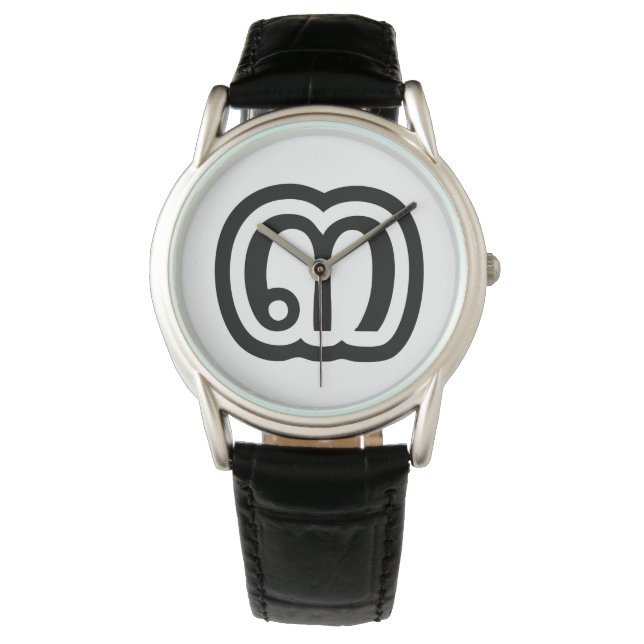 Thailand Number 3 / Three / ๓ (Sam) Thai Script Watch (Front)