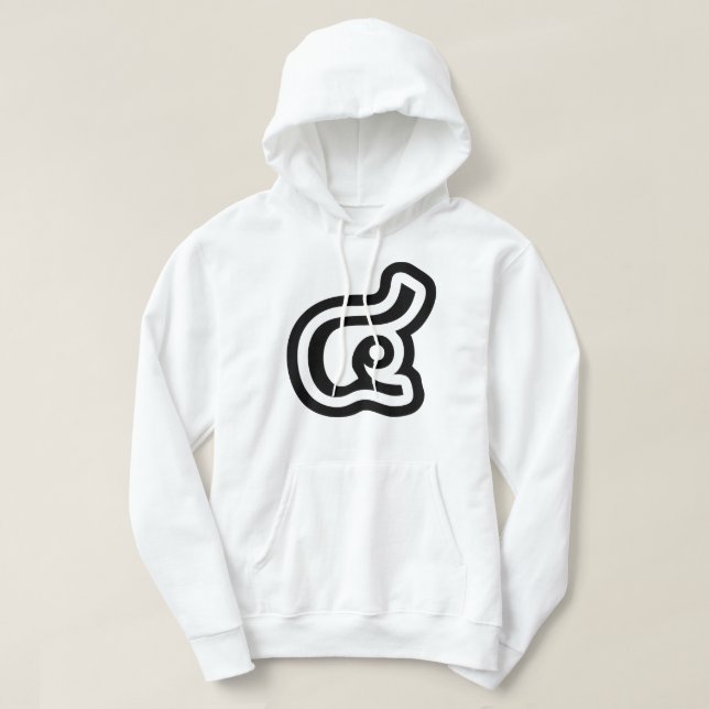 Thailand Number 4 / Four / ๔ (See/Si) Thai Script Hoodie (Design Front)