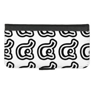 Thailand Number 4 / Four / ๔ (See/Si) Thai Script iPhone 8/7 Wallet Case