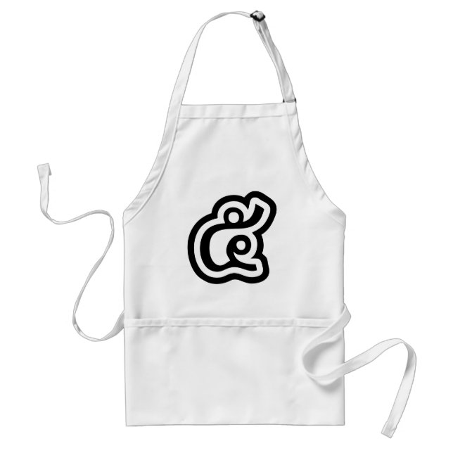 Thailand Number 5 / Five / ๕ (Haa/Ha) Thai Script Adult Apron (Front)