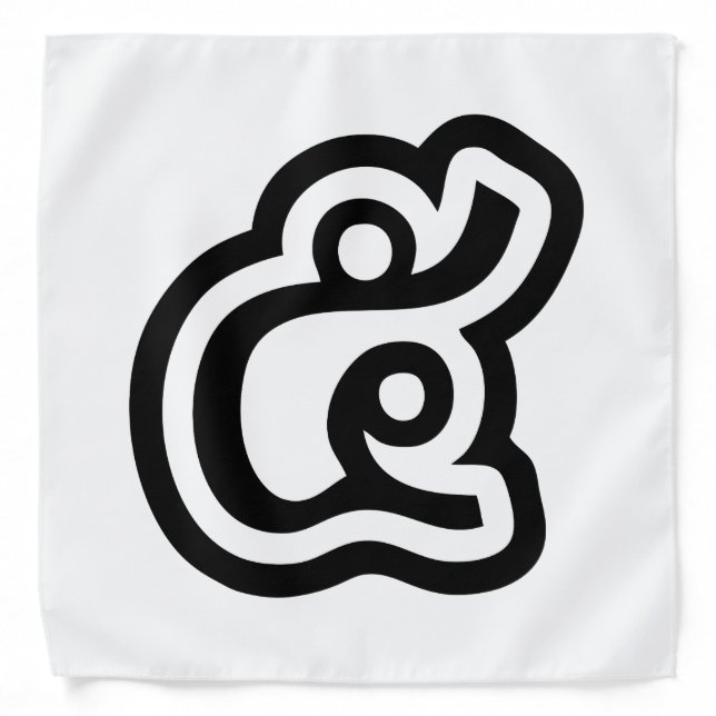Thailand Number 5 / Five / ๕ (Haa/Ha) Thai Script Bandana (Front)