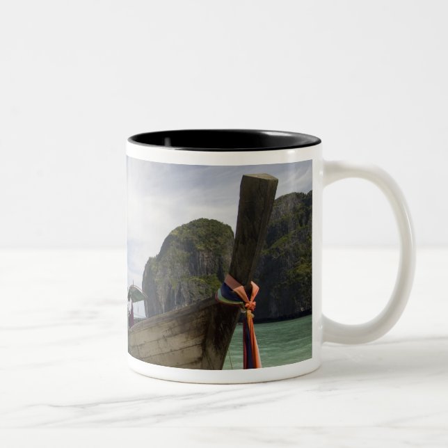 Thailand, Phi Phi Lay Island, Maya Bay. Two-Tone Coffee Mug (Right)