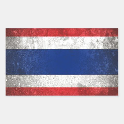 Thailand Rectangular Sticker