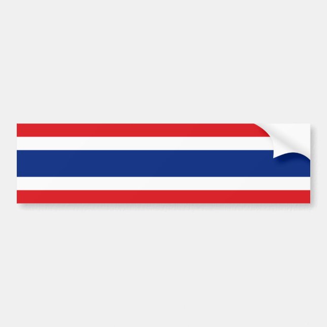 Thailand Red White Blue Bumper Sticker (Front)