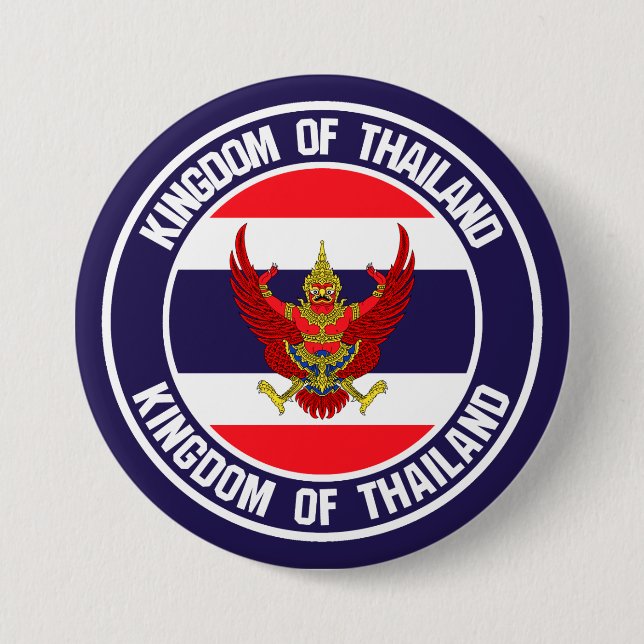 Thailand Round Emblem Button (Front)