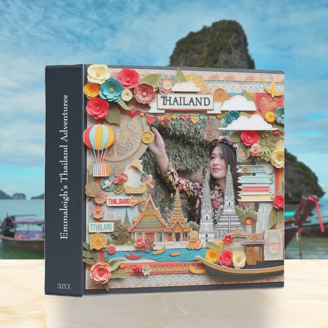 Thailand Scrapbook AI Generated Custom Photo  3 Ring Binder (Creator Uploaded)