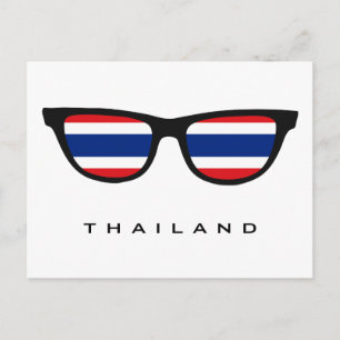 Thailand Shades custom text & color postcard