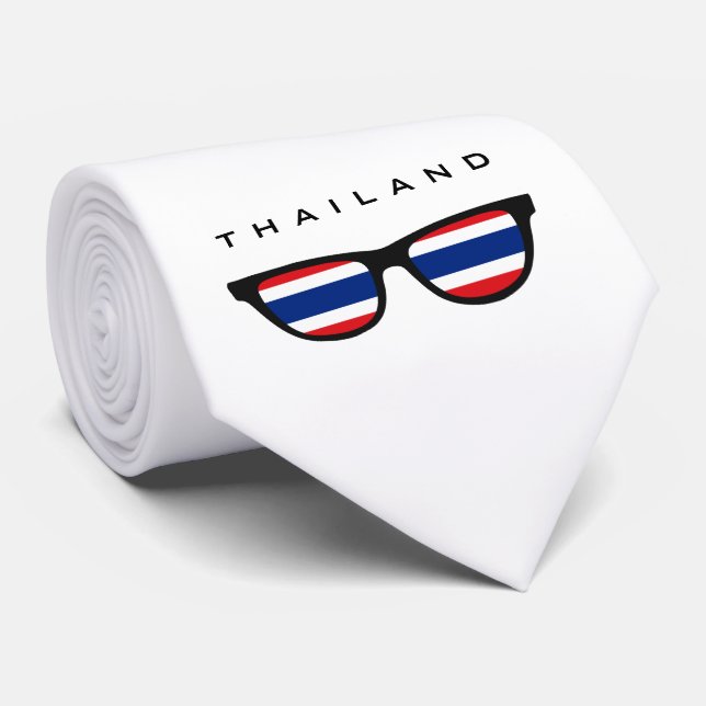 Thailand Shades custom text & color tie (Rolled)