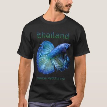 Thailand Siamese Fighting Fish T-shirt by tempera70 at Zazzle