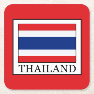 Thailand Square Paper Coaster