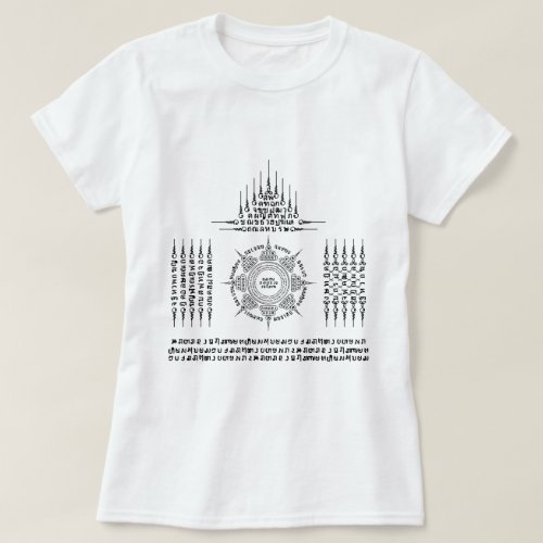 Thailand Tattoo Style Ladies T_Shirt