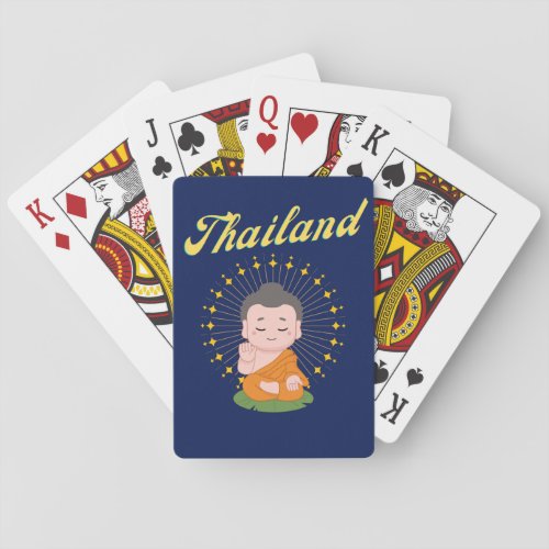 Thailand Thai Cute Buddhist Monk Playing Cards