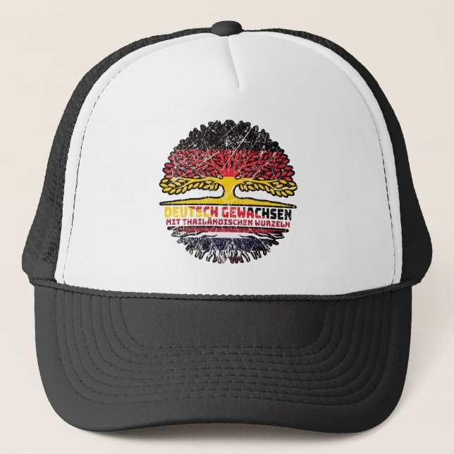Thailand Thai Deutsch Baum Trucker Hat (Front)