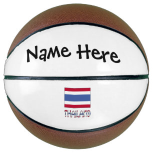 Thailand Thai Flag Personalized  Basketball