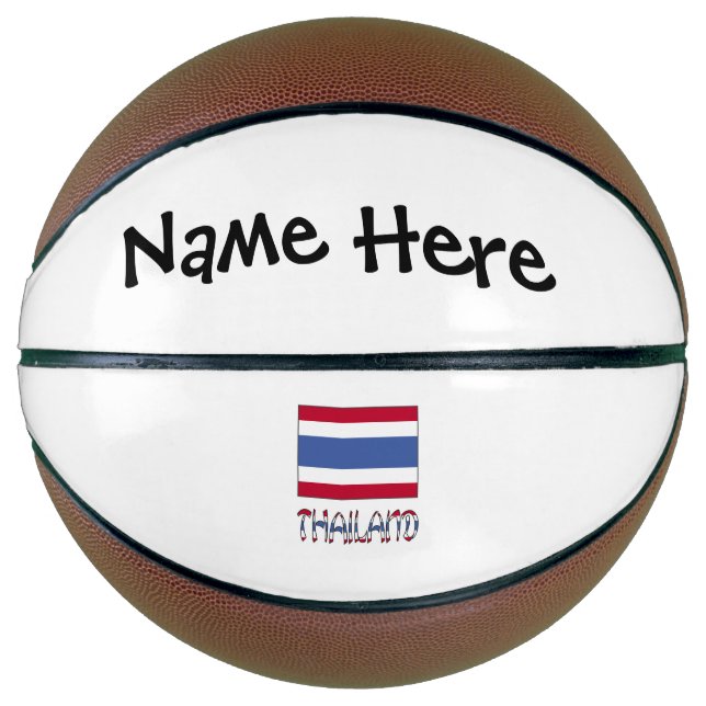 Thailand Thai Flag Personalized  Basketball (Front)