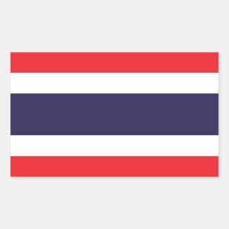 Thailand - Thai Flag Rectangular Sticker