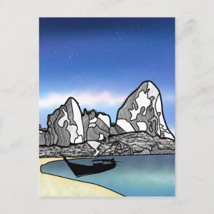 Thailand Tropical Beach Scene Postcard