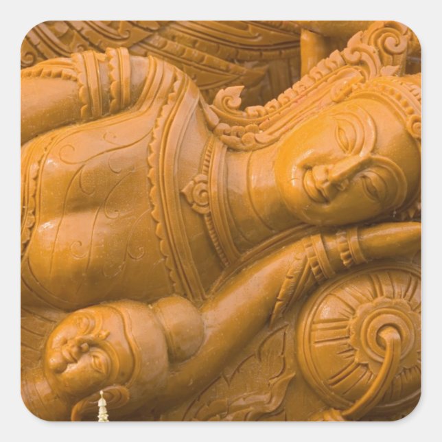 Thailand, Ubon Ratchathani, Candle festival, 3 Square Sticker (Front)