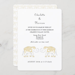 Thailand Wedding Destination Invitation