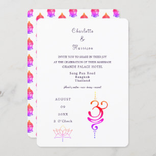Thailand Wedding Destination Invitation