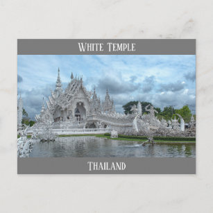 Thailand White Temple Travel Photo Postcard