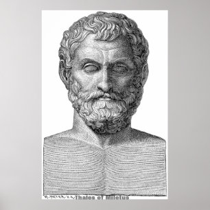 Thales of Miletus / Greek Philosopher / Poster