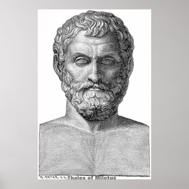 Thales of Miletus / Greek Philosopher / Poster | Zazzle