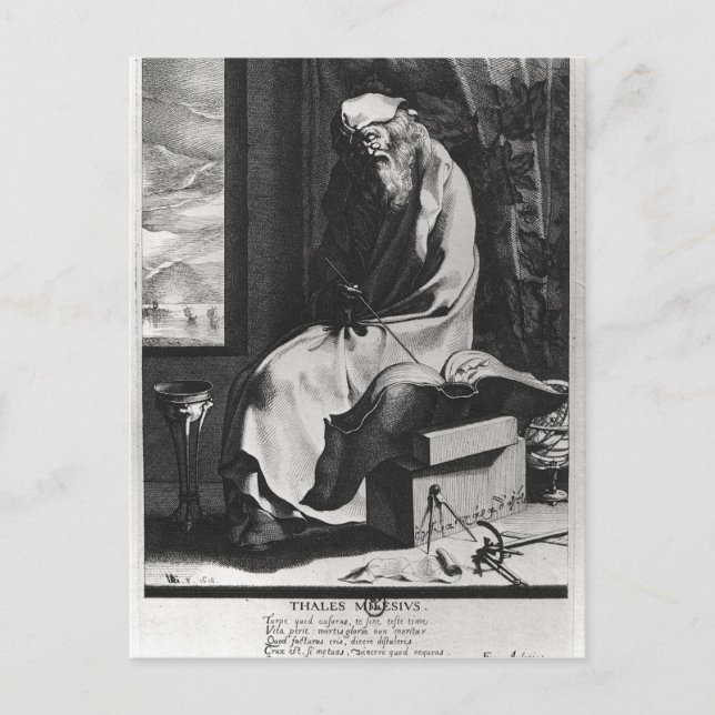 Thales of Miletus Postcard (Front)