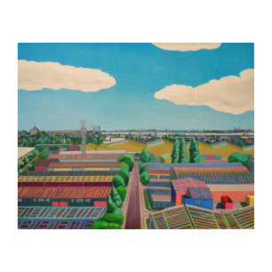 Thames Gateway Summer Wood Wall Decor