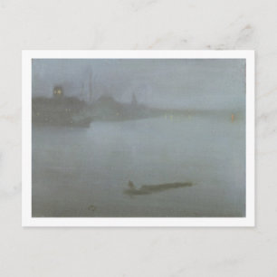 Thames - Nocturne in Blue and Silver, c.1872/8 (oi Postcard