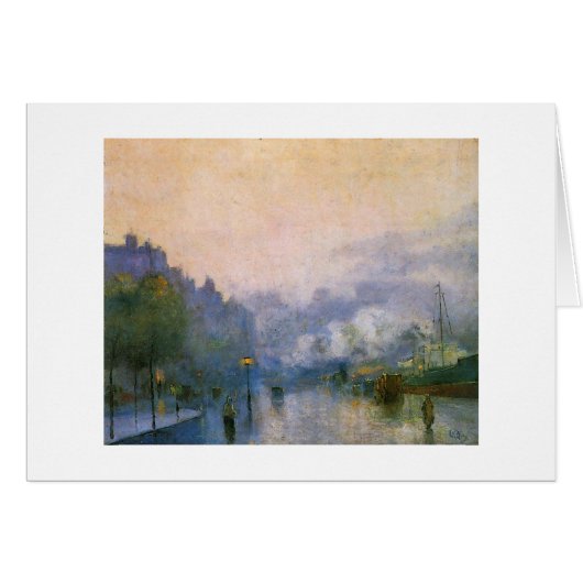 Thames Port by Ury German impressionist painting (Front Horizontal)
