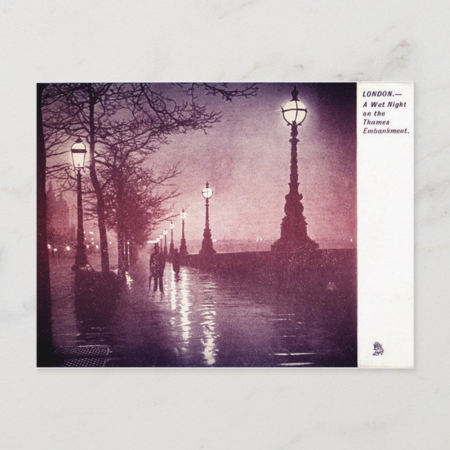 Thames River London Postcard (Front)