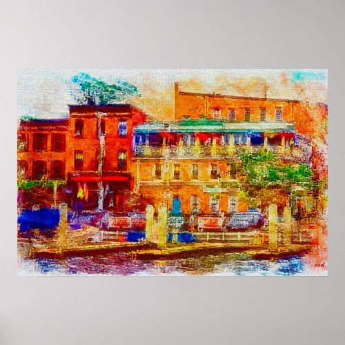 Thames Street Fells Point Baltimore Maryland  Poster