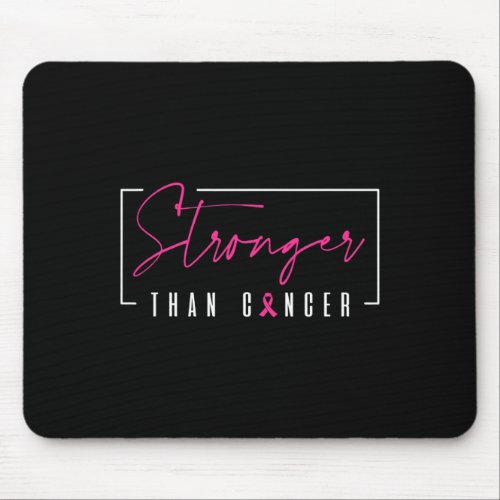 Than Breast Cancer Warrior Pink Ribbon  Mouse Pad