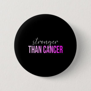Than Cancer Breast Cancer Awareness Button