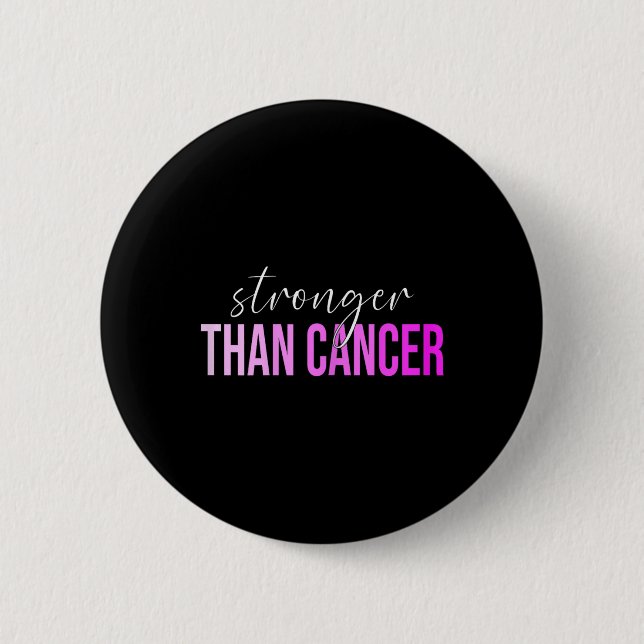 Than Cancer Breast Cancer Awareness  Button (Front)