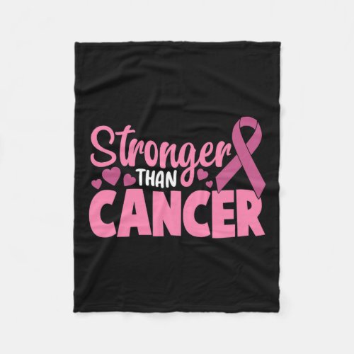 Than Cancer Breast Cancer Awareness  Fleece Blanket