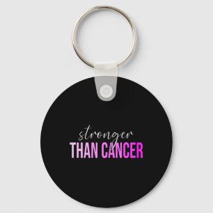Than Cancer Breast Cancer Awareness  Keychain