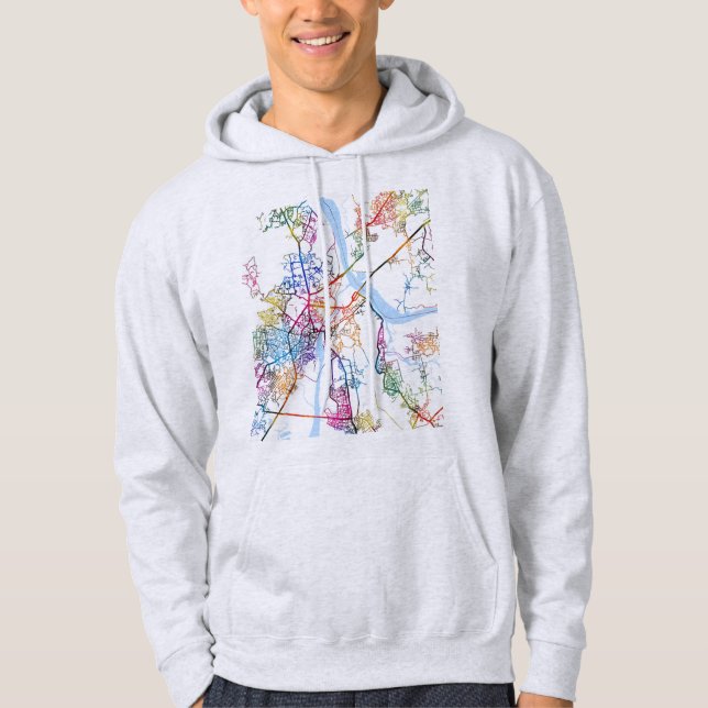 Thane Maharashtra Map Hoodie (Front)