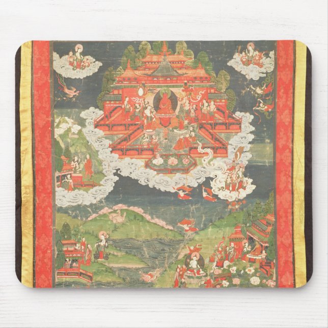 Thangka of the Paradise of Amitabha Mouse Pad (Front)