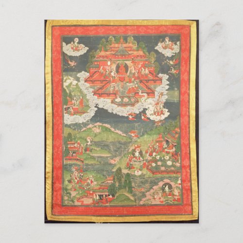 Thangka of the Paradise of Amitabha Postcard