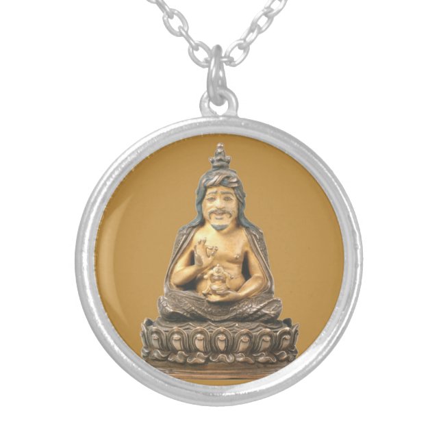 Thangtong Gyalpo Silver Plated Necklace (Front)