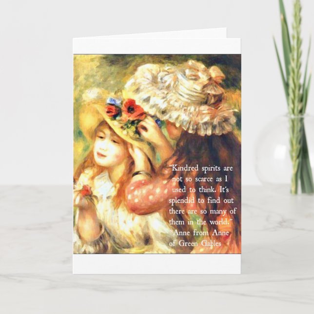 Thank a friend - Anne of Green Gables Quote Thank You Card (Front)