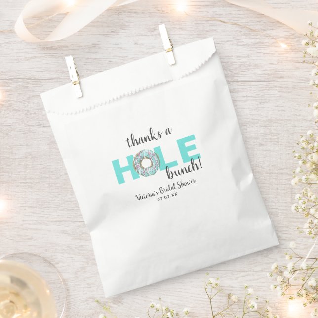 Thank a Hole Bunch | Donut Party Favor Bags (Clipped)
