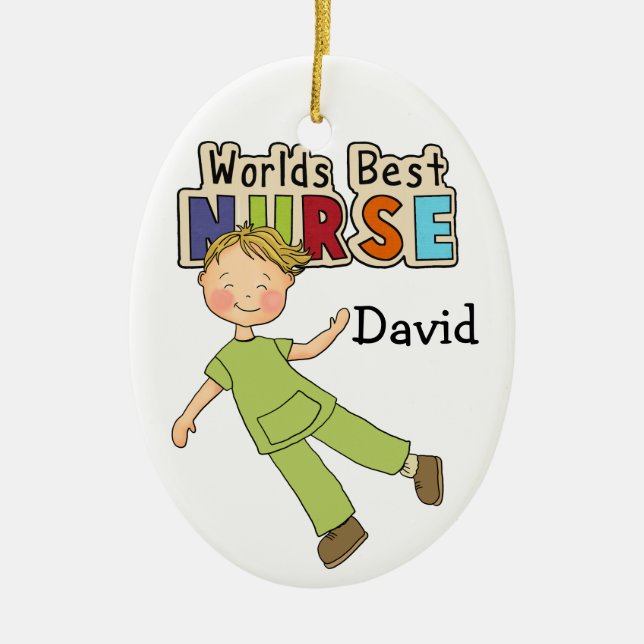 Thank a Nurse - SRF Ceramic Ornament (Front)