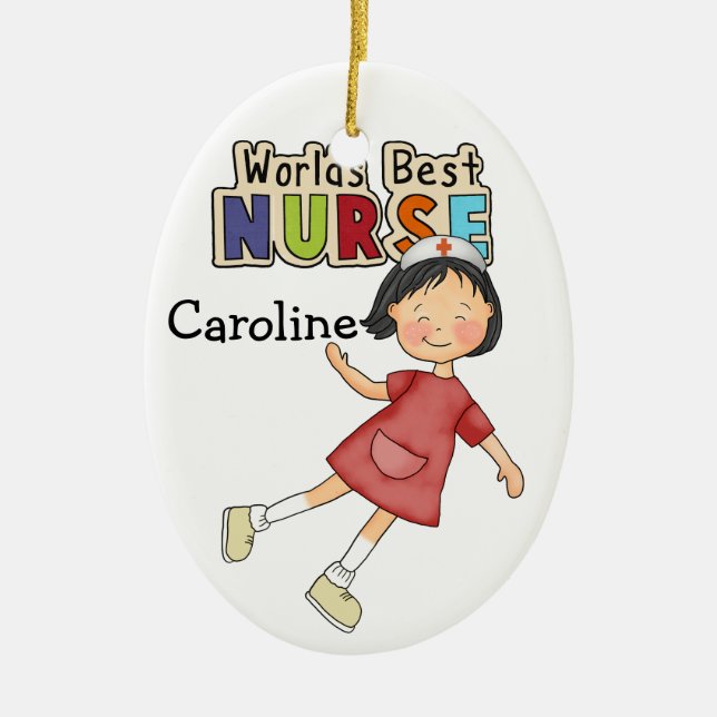 Thank a Nurse - SRF Ceramic Ornament (Front)